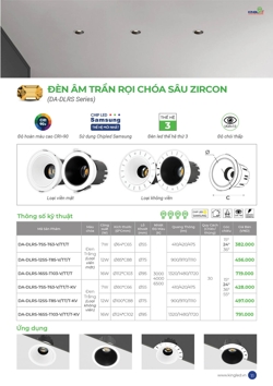 Báo giá đèn Spotlight Âm Trần 2026